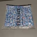 FENSACE Summer Cute Sweetheart Neckline Sundresses Ruffle Sleeve Floral Knee Length Dress (L)