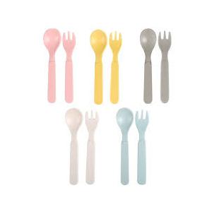 10 PCS Bamboo Toddler Utensils Set, Kids Spoons and Forks Flatware Cutlery Set, BPA Free | Dishwasher Safe, Child and Baby Feeding for Dinner, Dessert