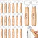 Wedding Bartender Bottle Opener Bulk Wood Wine Bottle Opener Thank You for Celebrating with Us Engraved Gifts for Guests Wedding Birthday Party Baby Shower Graduation Souvenirs(20 Pcs)