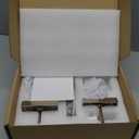 coolnews Crystal Glass Door Knobs Interior with Lock, Modern Round Privacy Door Knob for Bathroom Bedroom, Polished Chrome