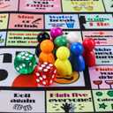 Fofeadm Drinking Board Games for Adults, Rubber Mat Drinking Board Game, Funny Party Interactive Drinking Games for Game Night, Birthday, Family Play or Any Occasion, Age 21+, 2-8 Players