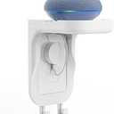 WALI Outlet Shelf Wall Holder, Fit for Duplex GFCI Decorative Outlet Shell A Space Saving for Smart Home, Speaker Mounts up to 10lbs with Cable Management (OSH001-W), White