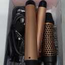 Automatic Curling Iron, Automatic Hair Curler with 1" Large Rotating Barrel & 4 Temps Hair Curler, Safety Anti-Scald & Anti-Tangle Curling Iron, Fast Heating Auto Curler for Hair Styling-Grey