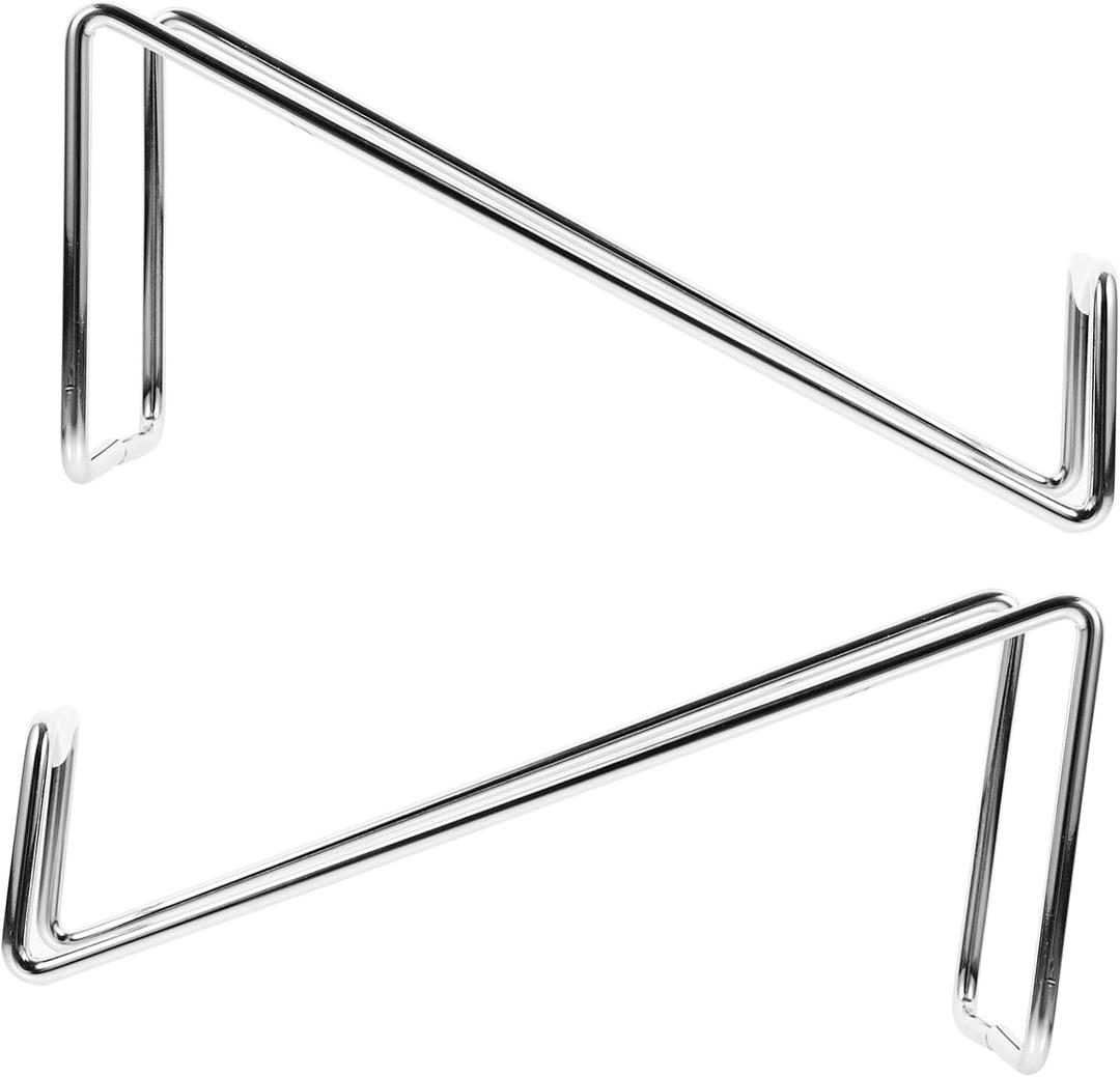 VOSAREA 2pcs Small Metal Wine Rack Gold-Plated Iron Art Holder for Desktop Stylish Storage for Wine Bottles Stable Design for Home and Kitchen