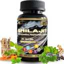 Shilajit 12-in-1 Supplement  with Ashwagandha, Rhodiola, Panax Ginseng, Cordyceps, Zinc, Turmeric  Premium Herbal Complex for Men & Women  60 Vegan Capsules. 28/10/2026