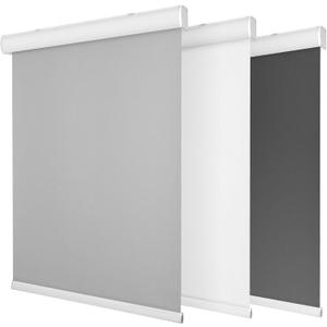 Allesin 100% Blackout Cordless Roller Shades for Windows,Pull Down Thermal Insulated, UV Protection Waterproof Fabric Easy to Install for Home, Office, Bathroom, Gray 24" W x 72" H