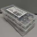 3 x 30Pieces M10-1.5mm Nylon Lock Nuts,SpzcdZa 304(A2-70) Stainless Steel LockNuts for Industrial and Construction Fasteners;Standard Metric Thread Nylock Nuts