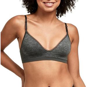 Hanes Women's Wireless T-shirt Bra, Moisture-wicking Convertible Smoothing Bra, Full-coverage, M