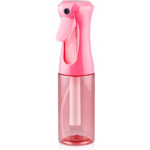 Continuous Spray Bottle for Hair, 1Pack Pink 6.8oz Mister Spray Bottle, Hair Spray Bottles for Hairstyling, Cleaning, Plants, Pets, Salons & More