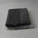 3-Inch 3-Ring Zipper Binder with Shoulder Strap, D-Ring Zip Up Binder with 700 Sheets Capacity, Compatible with 13" MacBook, 12.9" Tablet, for Middle School, College, Office (Black)