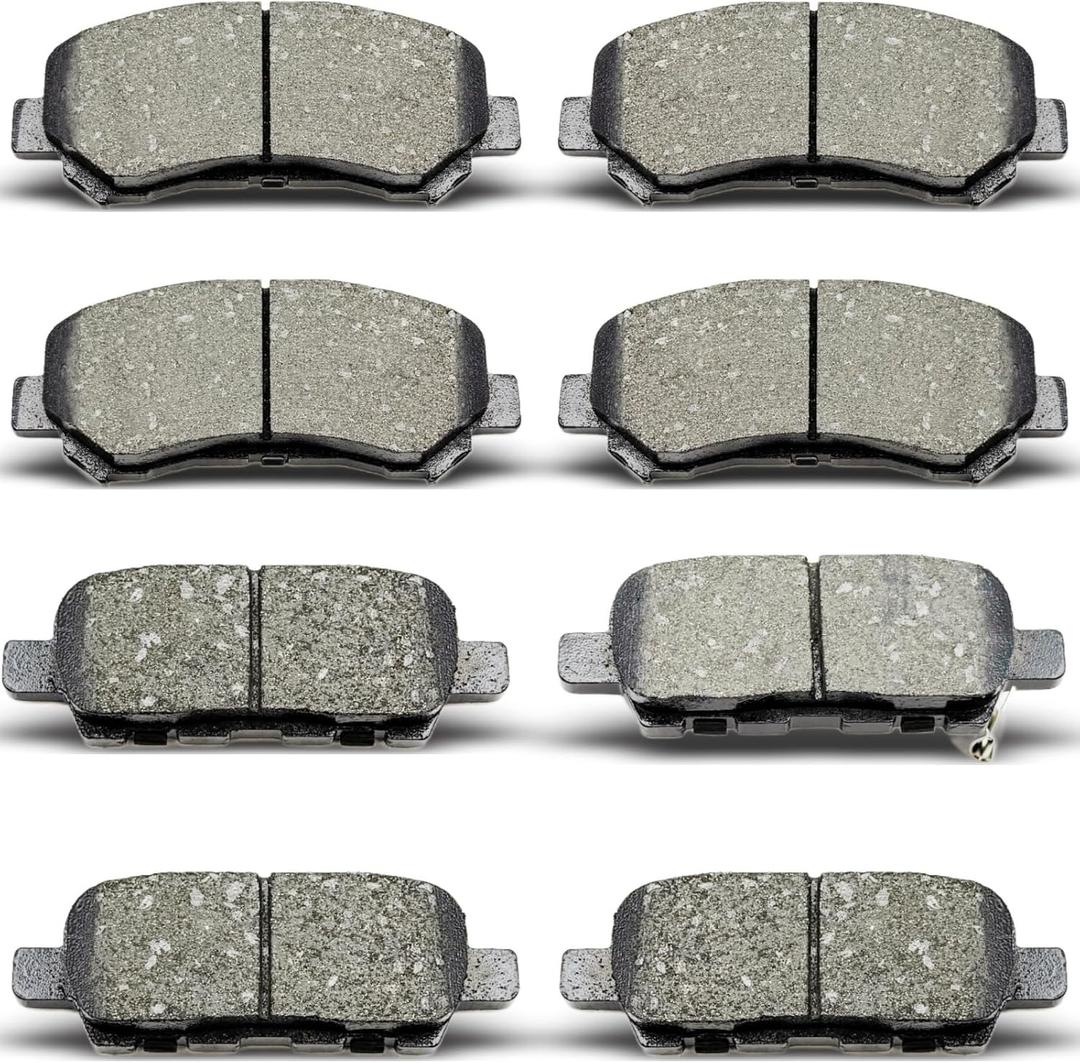 D1374 D1415 Front Rear Ceramic Brake Pads Set Fit For 2008-2013 Nissan Rogue,2009-2022 Nissan Maxima, 2008-2012 X-Trail