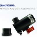 81514-232316A Windshield Washer Pump (Front) w/Grommet - Washer Motor Compatible with Honda, Acura, Subaru - Replaces OEM #: 38512-SA5-013, 38512-SA5-981, 86611-AA010