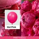 PartyWoo Hot Pink Balloons 100 pcs Different Sizes of 36 18 12 10 5 Inch Magenta Fuchsia Dark Pink Balloon Arch Kit Garland for Valentine's Day Baby Shower Princess Birthday Party Decorations Pink-Y12