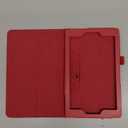 ZZOUGYY Tablet Cover for Amazon Kindle Fire HD8 6th 7th 8th Generation(2016/ 2017/ 2018 Release), Ultra Slim Folio Stand Lightweight Leather Case for Kindle Fire HD 8 6/ 7/ 8th Gen 8" (Li-Red)