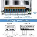 DC Power Supply 24V 1200W, AC 110V-220V to DC 24V 50A 1200W Universal Regulated Switching AC to DC Converter Built-in Cooling Fan for LED Strip Light CCTV Computer Project 3D Printer