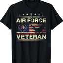 Veteran US Air Force Tshirt - American Betsy Ross Flag T-Shirt S