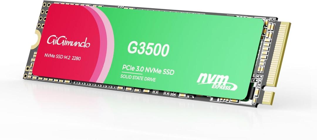 G3500 2TB M.2 PCIe Gen 3.0x4 NVMe SSD 2280 - Max 3600MB/s Read, 2400MB/s Write, Super High Performance for Gamers & Creators