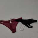 Varsbaby Women's Sexy Sheer Panties Thongs Mesh G-Strings Low Rise Brief Underwear, 3-Pack S