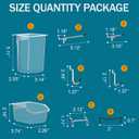 Peg Board Kit, Includes Pegboard and Accessories,with Hooks and Bins,Peg Board Wall Organizer for Office,Ornaments Display,Crafts Organization (66, White)