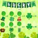 2 x OHOME St Patricks Day Decorations - Hanging Swirls,Banner,Shamrock Garland - Shamrock Decorations St Patty's Day Accessories Party Favors for Home Door Birthday | St. Patrick's Day Decor