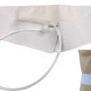 Urine Collection Belt, Adjustable Waistband with Leak-Proof Pouch, Portable Urinary Storage Bag for Travel Emergency and Daily Use (White, Small)