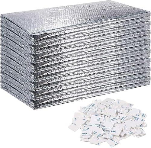 Garage Door Insulation Kit 10 PRE-Cut PCS: Reflective Foam Panels 24x48 Sheets
