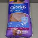 Always Discreet, Incontinence & Postpartum Underwear for Women, Maximum, Large, 28 Count