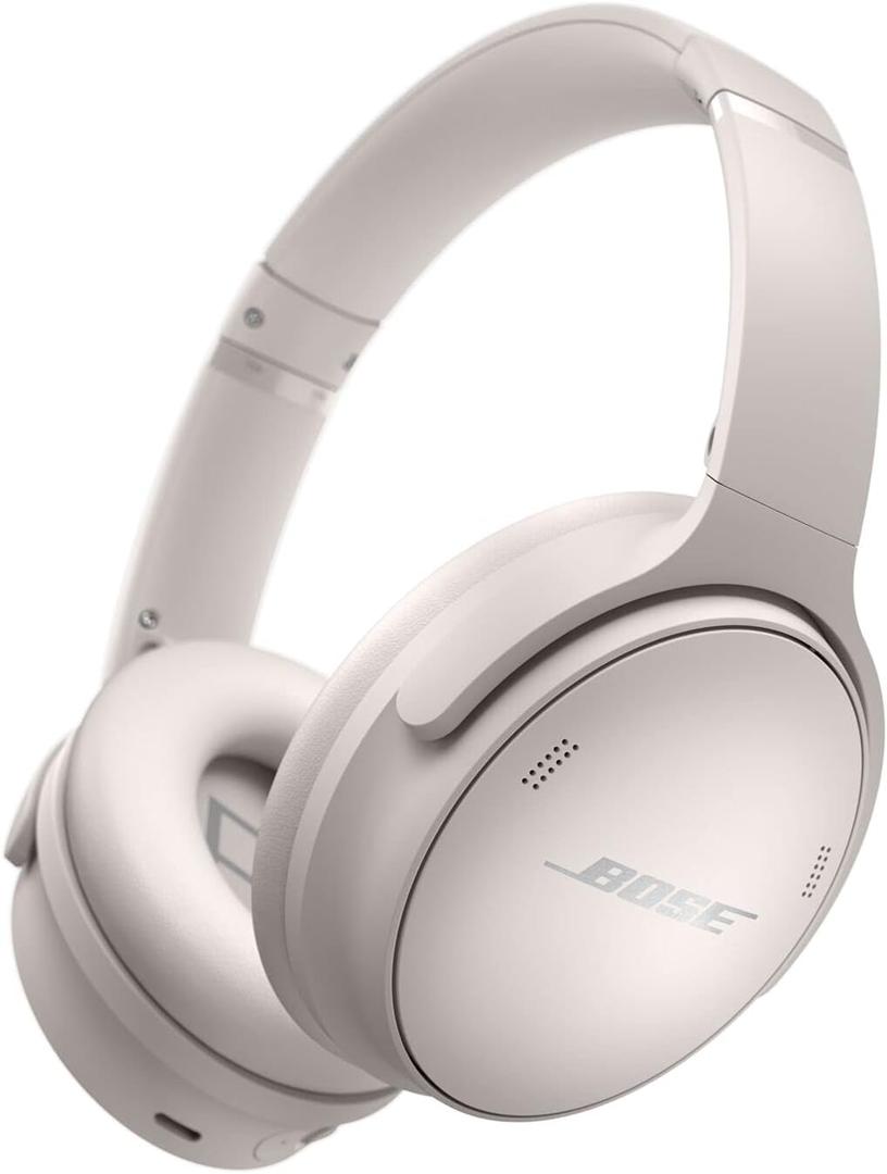 Bose QuietComfort 45 Noise Canceling Bluetooth Headphones (White Smoke)