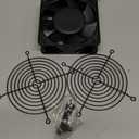 120mm x 38mm Cooling Fan 110V 120V Dual Ball Bearing High CFM 3000RPM with AC Plug and Aluminum Alloy Frame