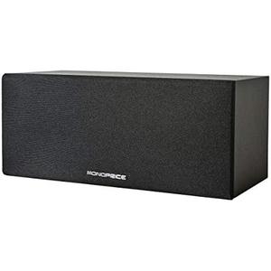Monoprice Premium Home Theater Center Channel Speaker - 3 Inch Mid-Range Driver, 8 Ohms, 100 Watts, Wall Mountable, Black