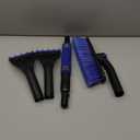 34" Extendable Ice Scrapers for Car Windshield 2-in-1 Snow Brush for Car Snow Scraper for Car Snow Scraper and Drush with Ergonomic Foam Grip for Cars, Trucks, SUVs with 360 Pivoting Brush Head Blue