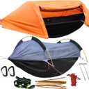 WintMing Hammock with Mosquito Net and Rain Fly Cover 3 in 1 Camping Hammock Tent 440lbs Load