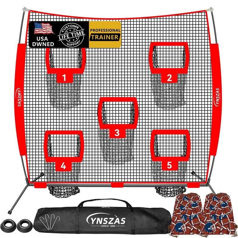 YNSZAS Football Throwing Target Net, Upgraded Weather Football Training Equipment Accessories (Only Net), Size 7 x 7