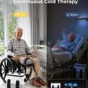 Ice Machine for Knee After Surgery with Continuous Cold Circulation, Cold Therapy Machine, Ice Therapy Machine with Physical Compression Quiet Pump for Shoulder, Hips,Ankles, Feet Pain Relief Recovery