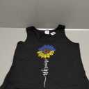 Womens Ukraine Sunflower Vintage Ukrainian Support Ukraine Tank Top, Size S