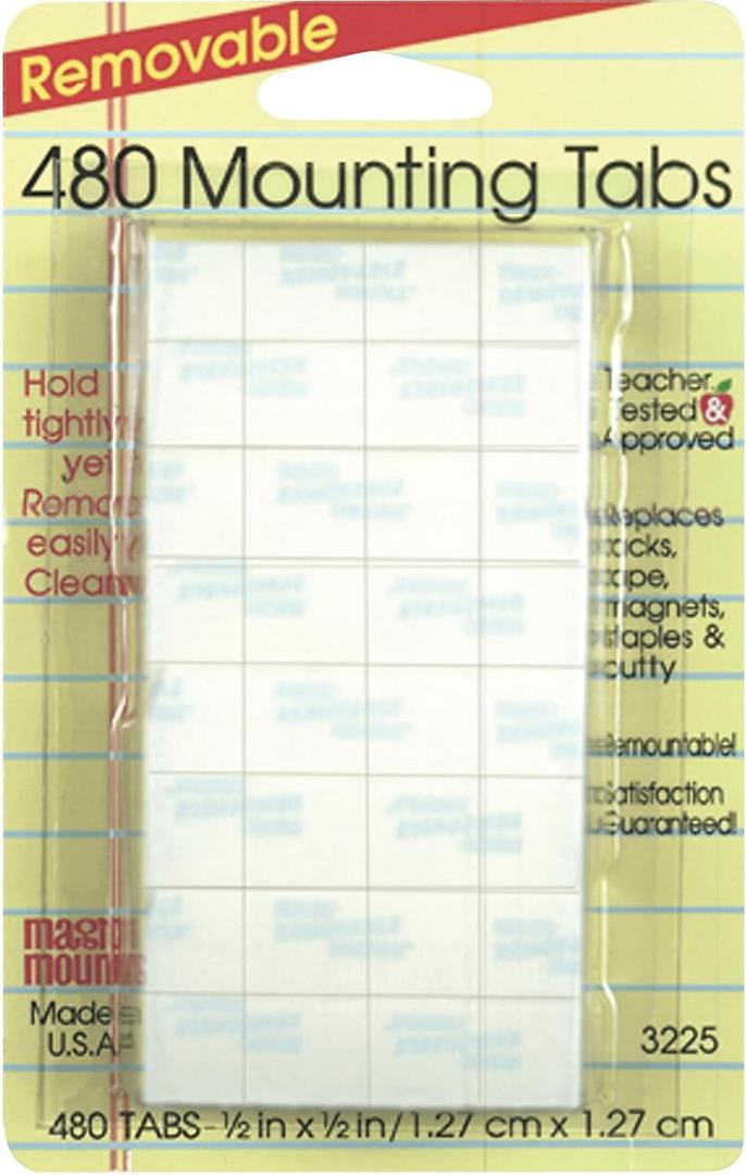 480 Mounting Tabs--Removable, 1/2"