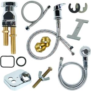 Salon Bowl Faucet Salon Shampoo Bowl Replacement Kit Vacuum Breaker Kit Shampoo Bowl Hose and Sprayer for Barber, Salon, Home
