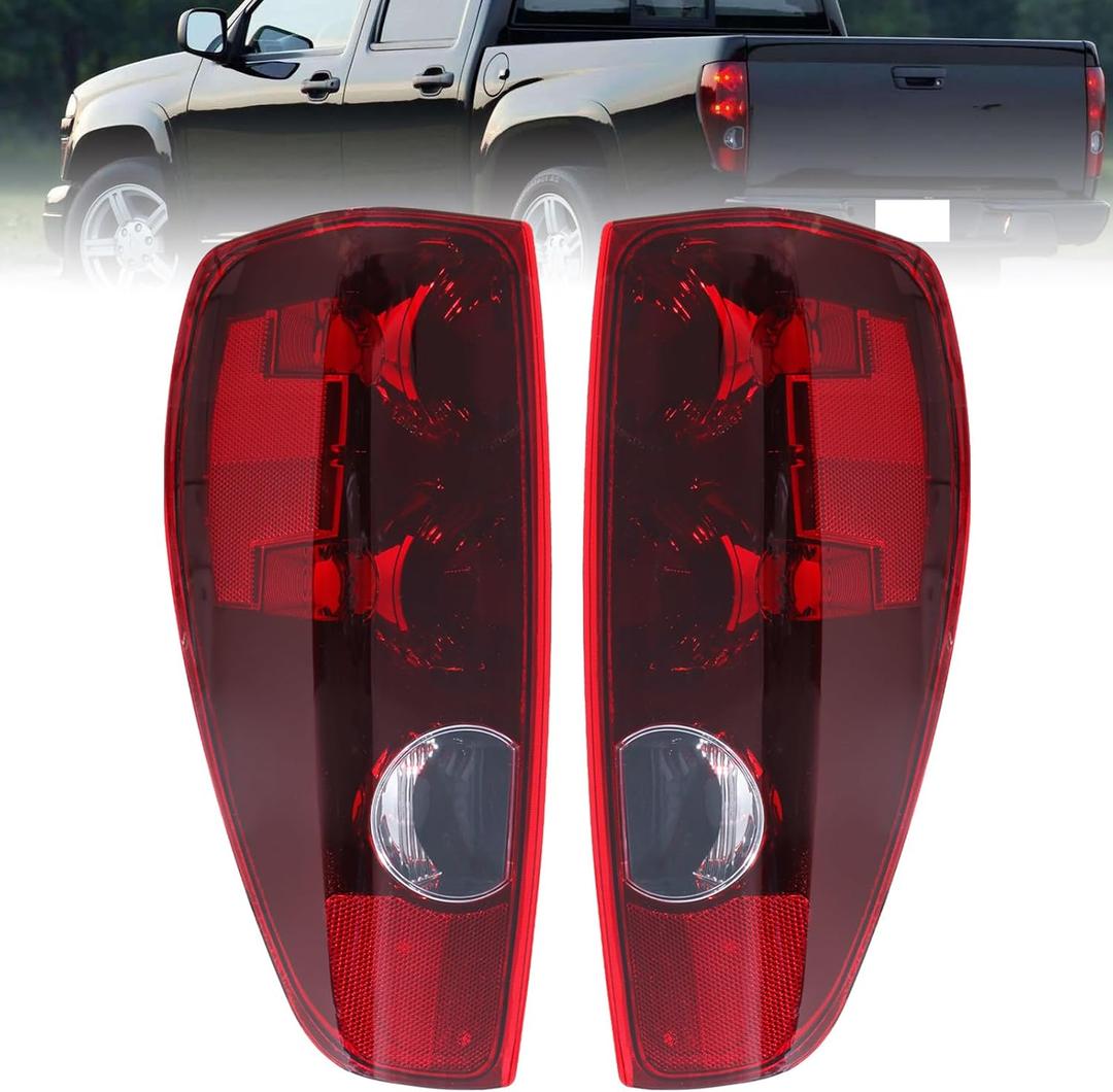 Boine Tail Light Compatible With Chevrolet Chevy Colorado GMC Canyon 2004-2012 Isuzu Driver and Passenger Side Rear Light Housing Brake Lamps Replaces GM2801164