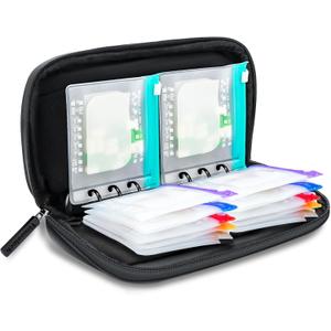 Waterproof Pill Pouch Set - A6 Weekly Pill Organizer for 2 Times a Day, Large Pill Organizer with Color-Coded Pouches, Zippered Weekly Pill Organizers, Reusable Travel Medicine Storage