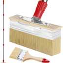 60" Long Handle 7" Deck Stain Brush Applicator with 3" Paint Brush for Woodstains, Oils, Decking, Decking Stains, Deck Coatings, Fence Wall Furniture Paints