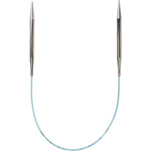 skacel by addi Rocket Circular Knitting Needles, Fixed 16 Inch (40 cm) Plated Brass Tips with Flexible Nylon Cord, 2.5 mm (US Size 1)