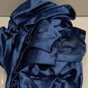 Triple Pinch Pleated Navy Blue Velvet Curtains 102 inch Long Living Room Sliding Door Thermal Insulated Blackout Velvet Drapes Modern Costal Luxury Light Block Long Window Curtain Bedroom Royal Blue