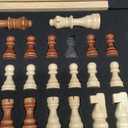 Amazing Pride 15.5" Wooden Chess Set, Magnetic Chess Board for Adults & Kids, Foldable Travel Chess Set with 2 Extra Queen Pieces, Chess Sets for Adults