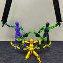 (Assembly Completed) T13 Action Figure, Titan 13 Robot Action Figure,3D Printed Dummy 13 Set,Gift for Collectors Desktop Decorations, Black Red