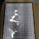 SNSLXH 5 Pack Stackable Closet Storage Basket, Multifunctional & Foldable Closet Organizer for Bathroom Kitchen Laundry Room Wardrobe Storage, Space-Saving Clothes Storage Drawer Organizer, White