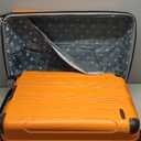 Rockland London Hardside Spinner Wheel Luggage, Orange, 3-Piece Set (20/24/28)
