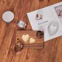 4 x Fumwase 6 Pieces Heart Cookie Cutter Set 3 Inch 2 Inch Heart Shaped Cake Cutter Stainless Steel DIY Biscuit Molds for Baking