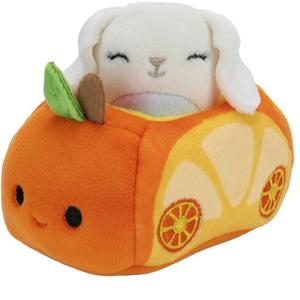 Set of 5 Toys Robyne Bunny Rabbit Squishville, Squeezamal plush toy, BumBumz GardenBumz, BumBumz RetroBumz, Aurora World Snowy Owl plush toy