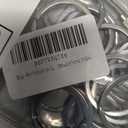 BiyrlyStainless Steel Keyrings,Round Key Rings for Flat Keychains For Home Car Office Keys Attachment (20pack Silver1.5-25mm)