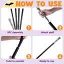 Spooktacular Creations Walking Cane Costume, Vintage Staff Prop Stick Accessories for Dress Canes, Party Costume for Adults and Kids (Black)